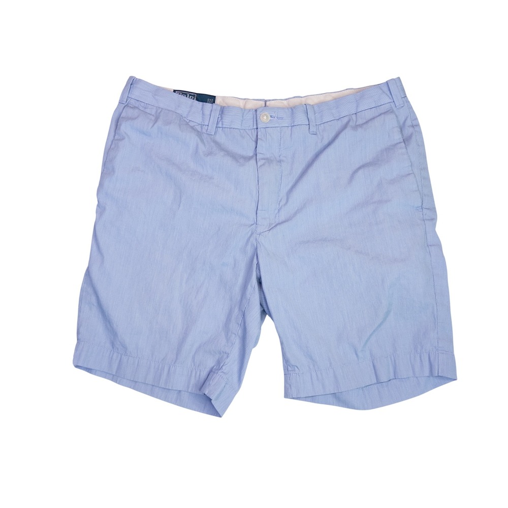 Polo Ralph Lauren Shorts Mens 34 Blue Striped Excellent Slim GI Fit Seersucker